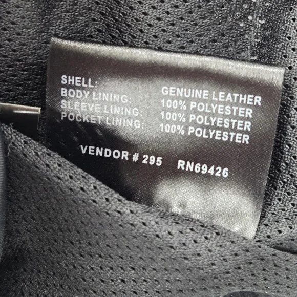 Wilsons Leather Mens XL Black Leather Biker Cafe Racer Moto Jacket - Picture 5 of 10